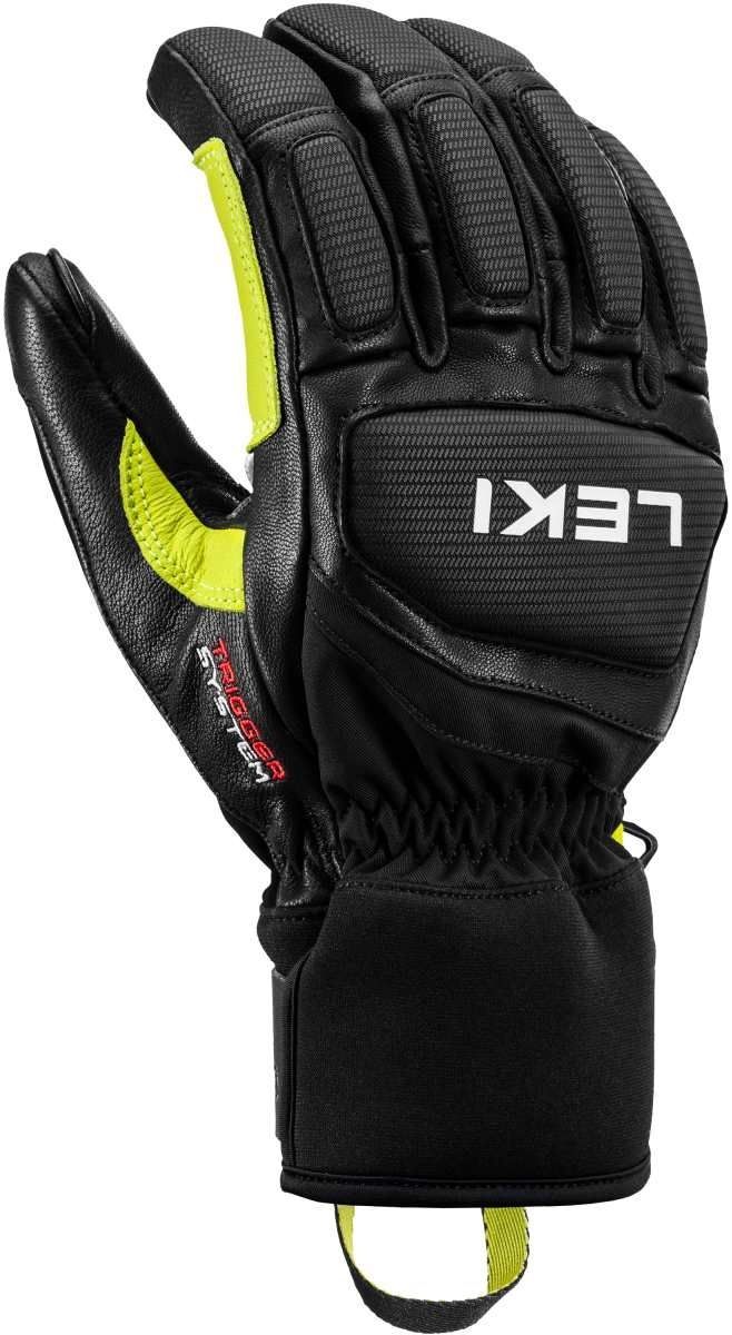 Rukavice LEKI Griffin Pro 3D, black-lime-white
